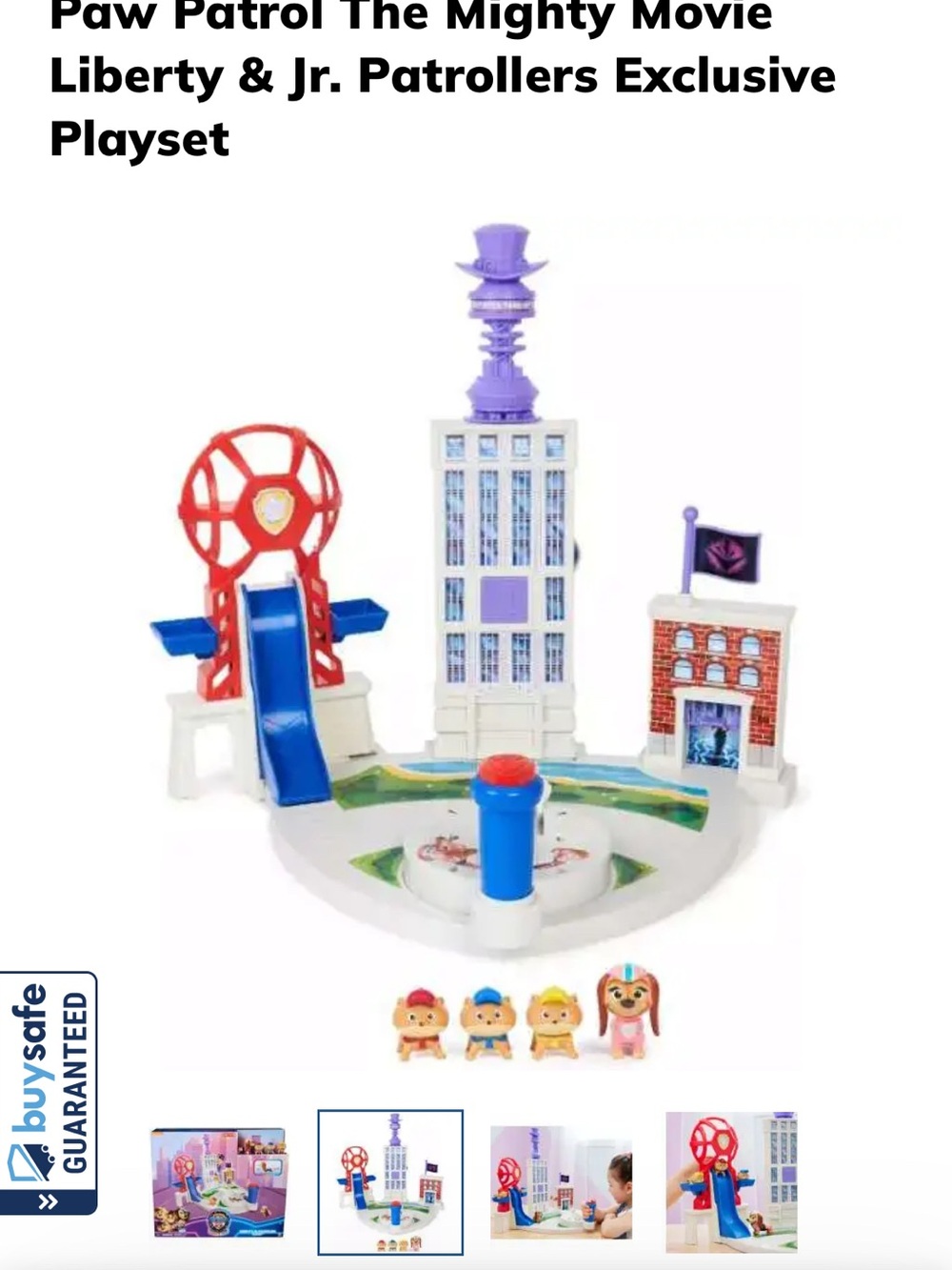 Paw Patrol Mighty Movie Liberty & Jr. Patrollers Playset - works perfectly